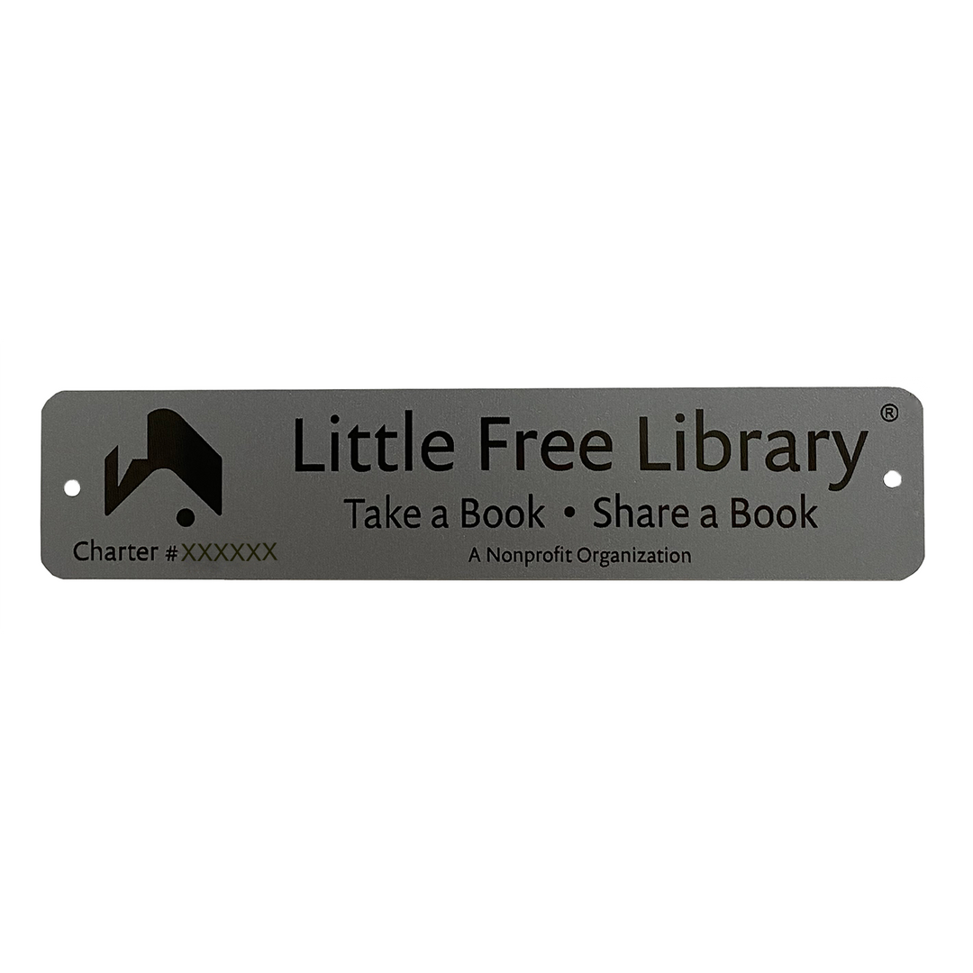 Little Free Library Official Charter Sign