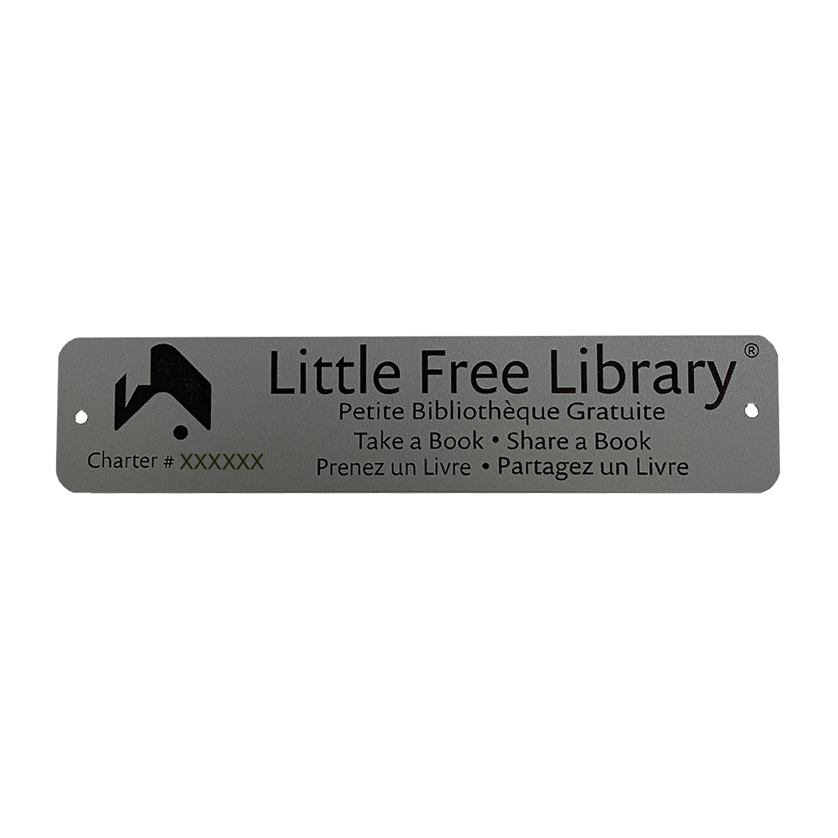 BABYL 「L FORTH」サイン English-French Bilingual Official Charter Sign – Little Free Library