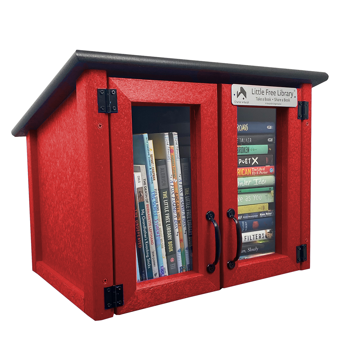 Free!　　非売品小冊子セット Composite Double Door Cottage Red Little Free Library