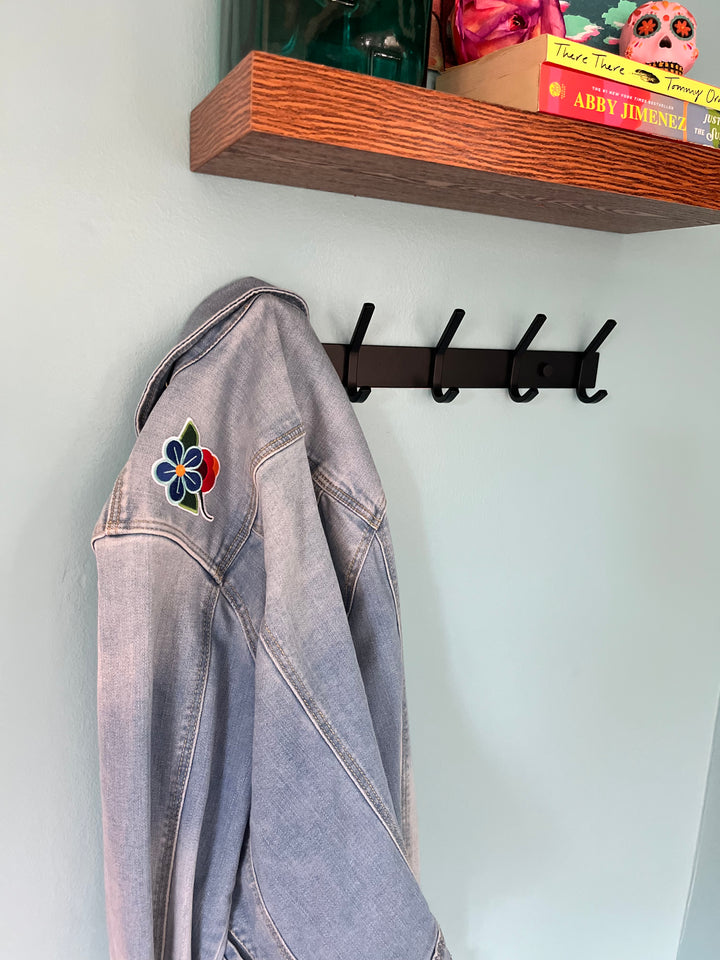 Floral-Embroidered Patch