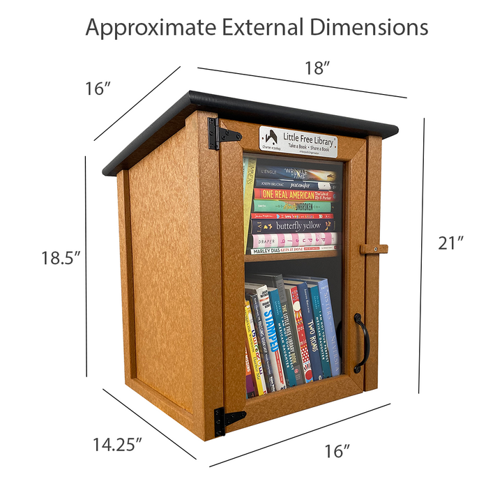 Composite Two Story Cedar Kit Little Free Library