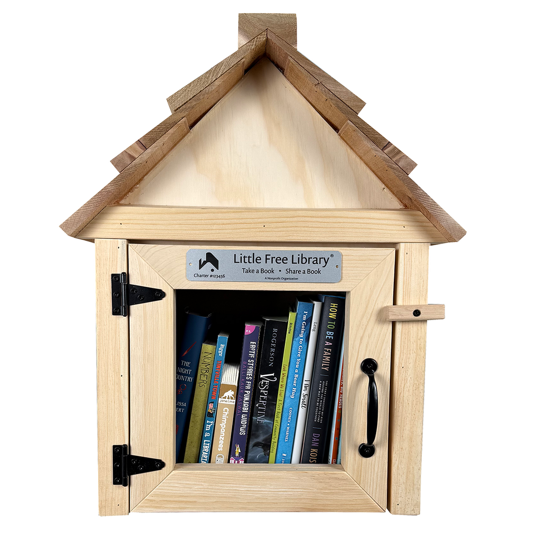 Cedar Roof Unfinished Little Free Library