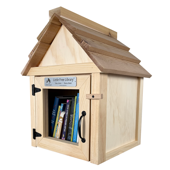 Cedar Roof Unfinished Little Free Library