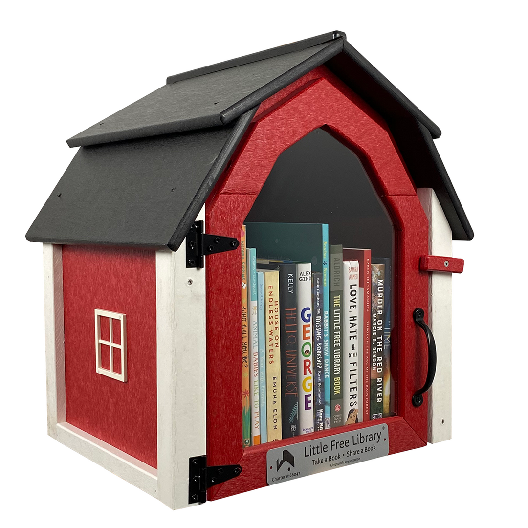Little Library Icon Red Composite Barn Red Little Free Library