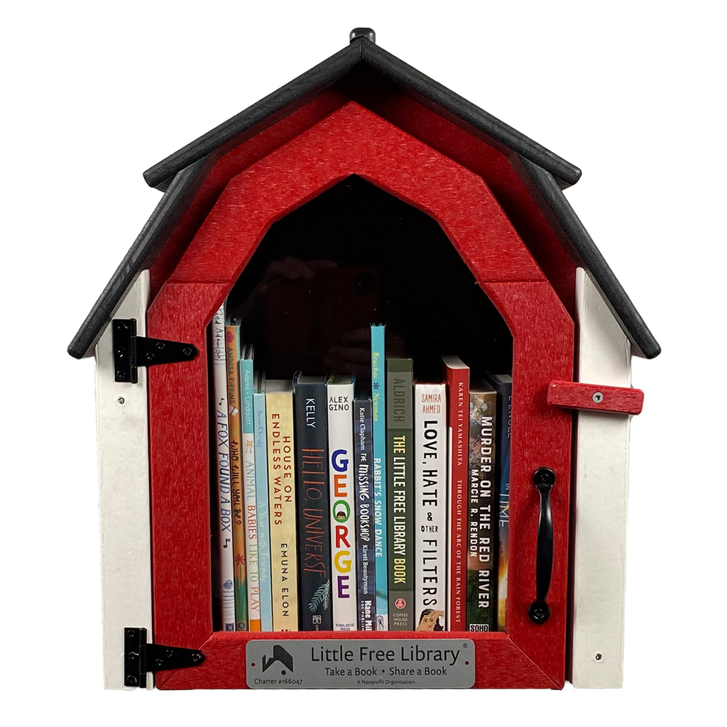 Small Library Barn Composite Barn Red Little Free Library