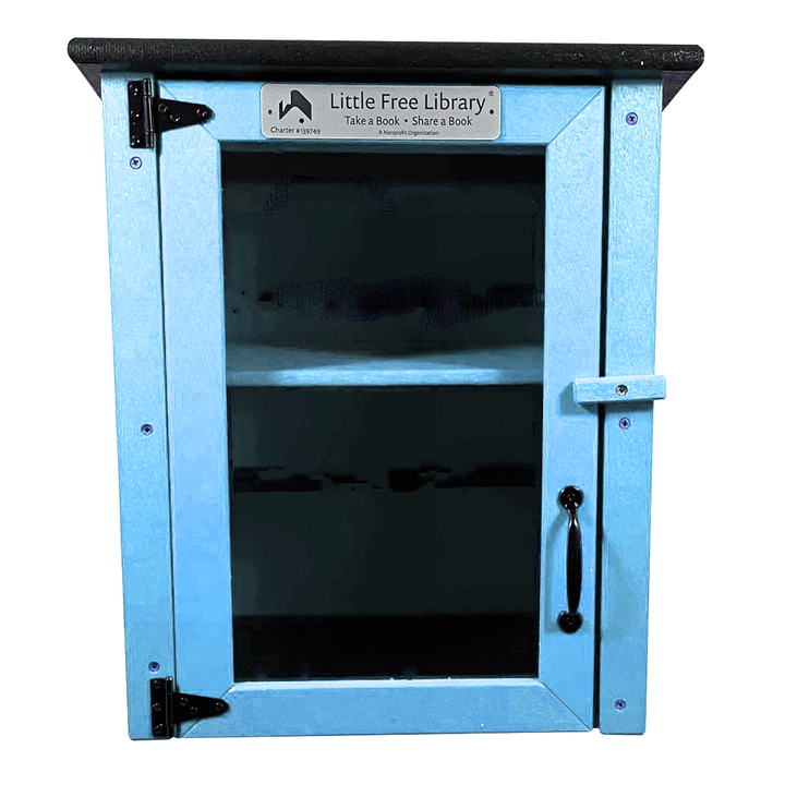 Composite Two Story Light Blue Kit Little Free Library