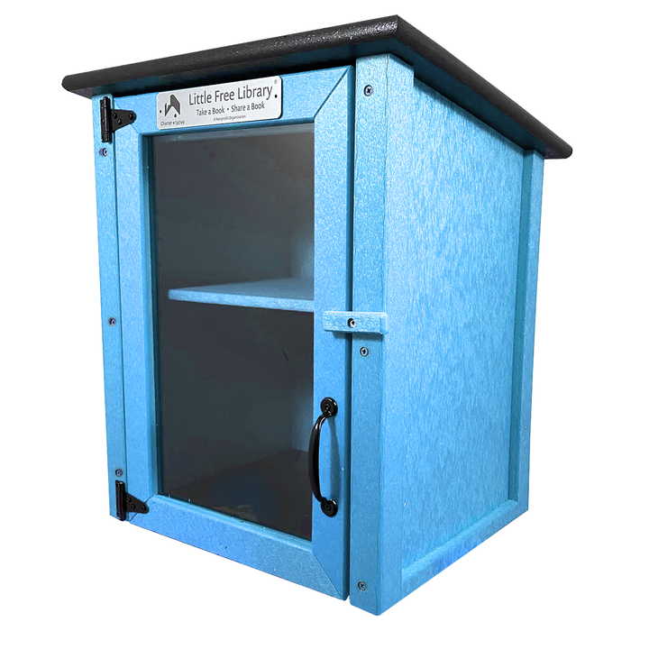 Composite Two Story Light Blue Kit Little Free Library