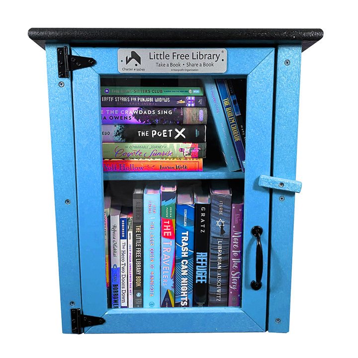 Composite Two Story Light Blue Kit Little Free Library