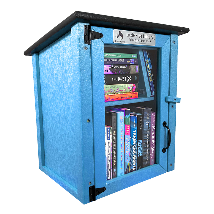 Composite Two Story Light Blue Kit Little Free Library