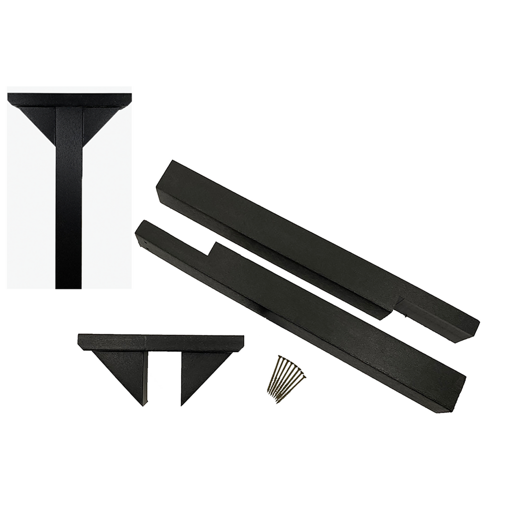 Composite Library Post and Topper Kit Black – Little Free Library