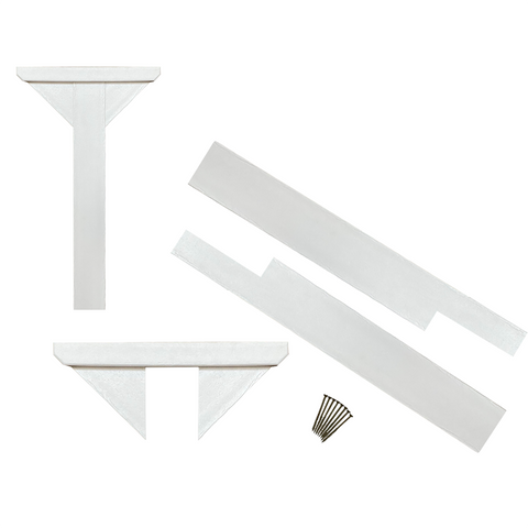 Composite Library Post and Topper Kit White