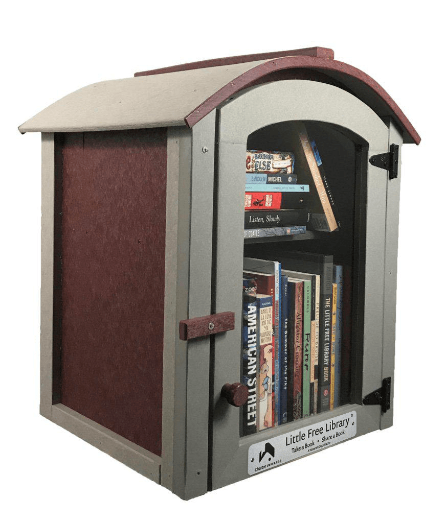 Composite Two Story Arched Little Free Library box