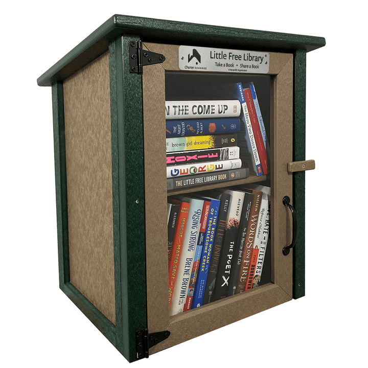 Composite Two Story Forest Little Free Library
