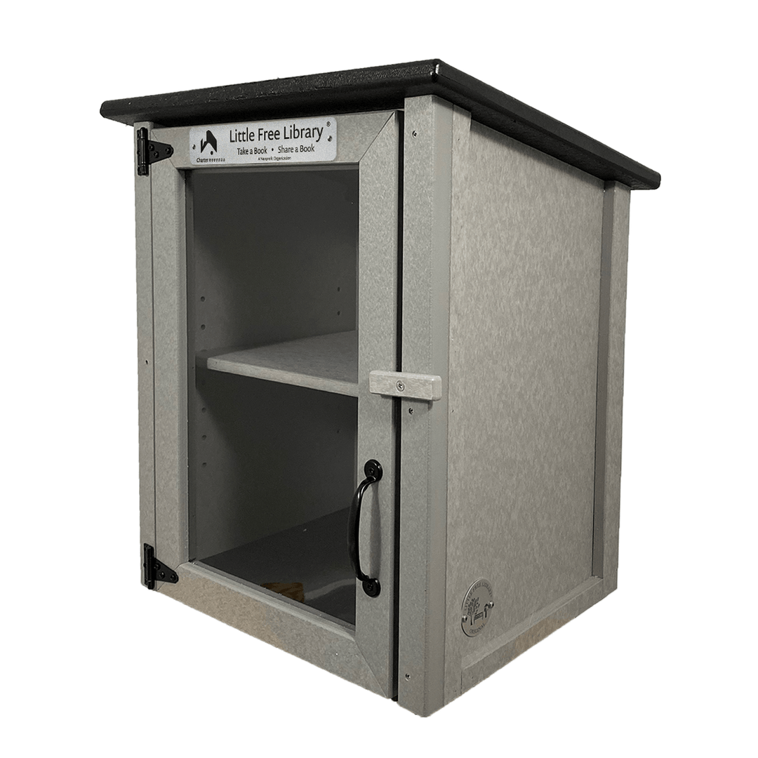 Grey Composite Two Story Kit Little Free Library Without Books