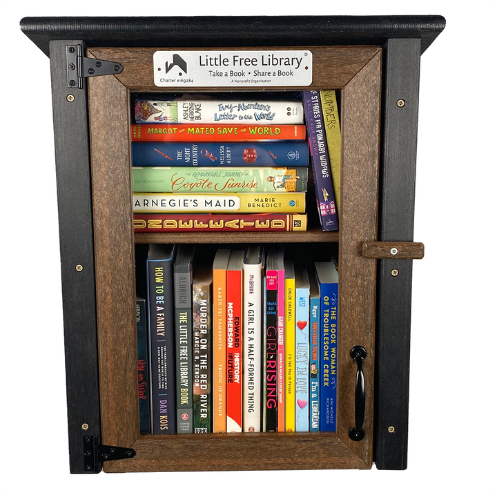 Composite Two Story Walnut Kit Little Free Library