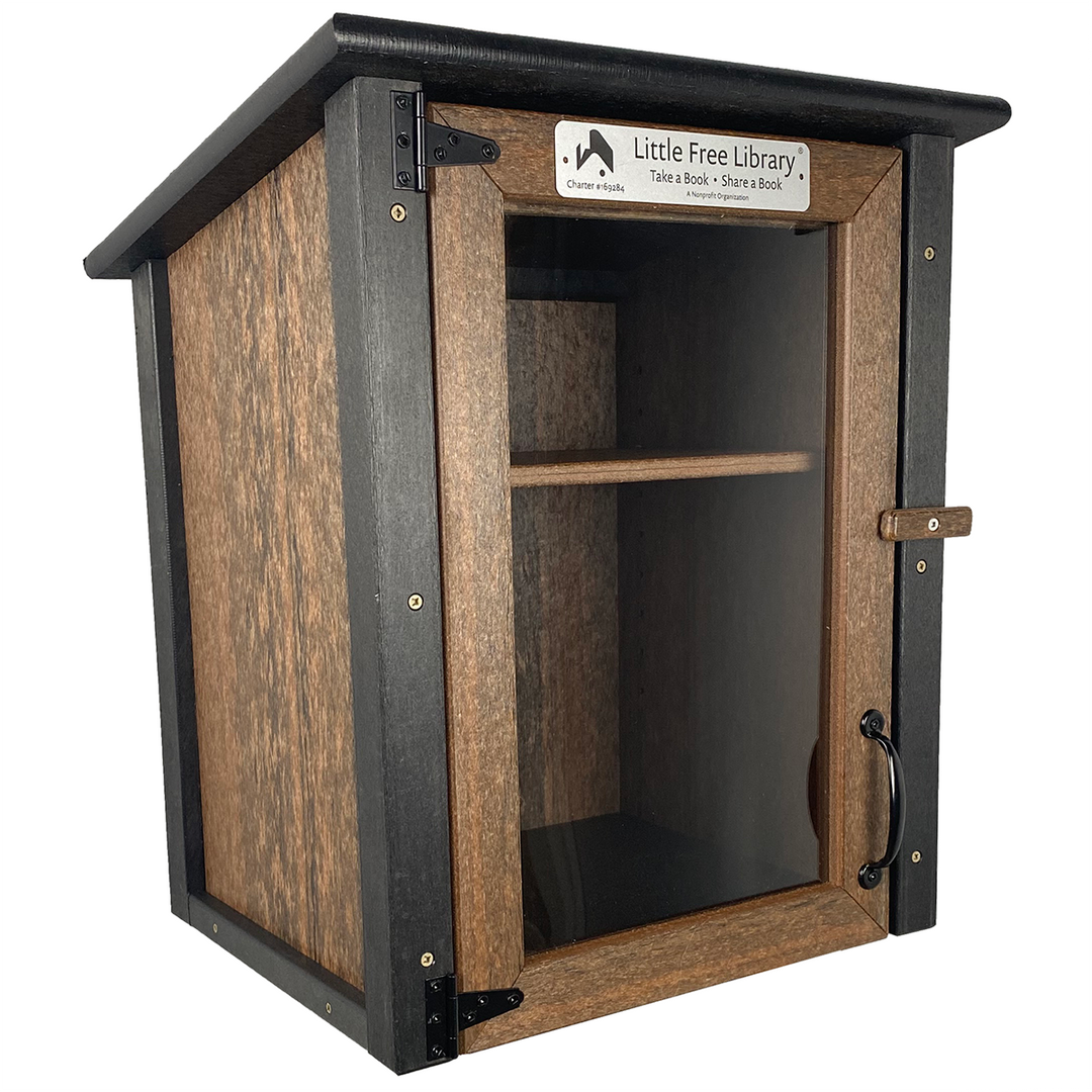 Composite Two Story Walnut Kit Little Free Library