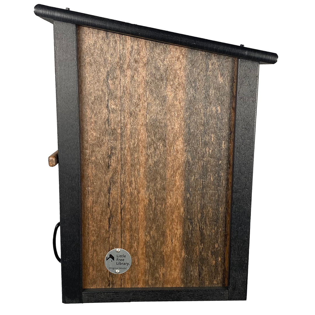 Composite Two Story Walnut Little Free Library