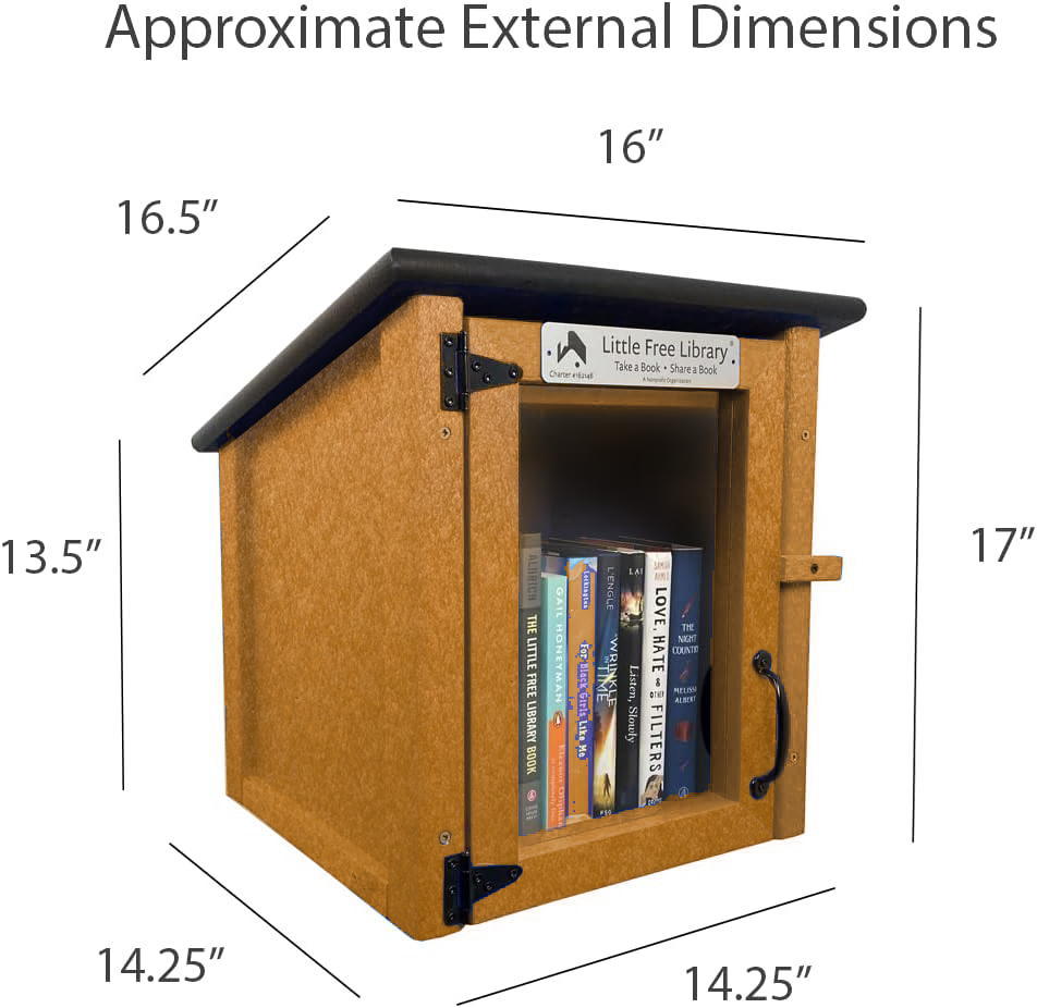 Composite One Story Cedar Little Free Library