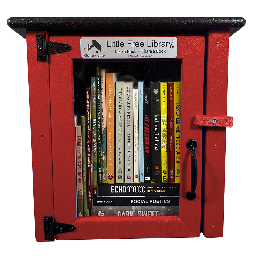 Composite One Story Red Little Free Library