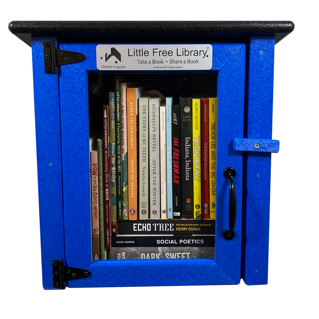Composite One Story Blue Little Free Library