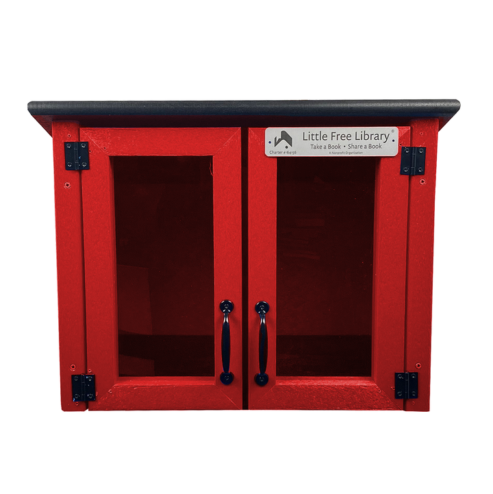 Composite Double Door Cottage Red Kit Little Free Library