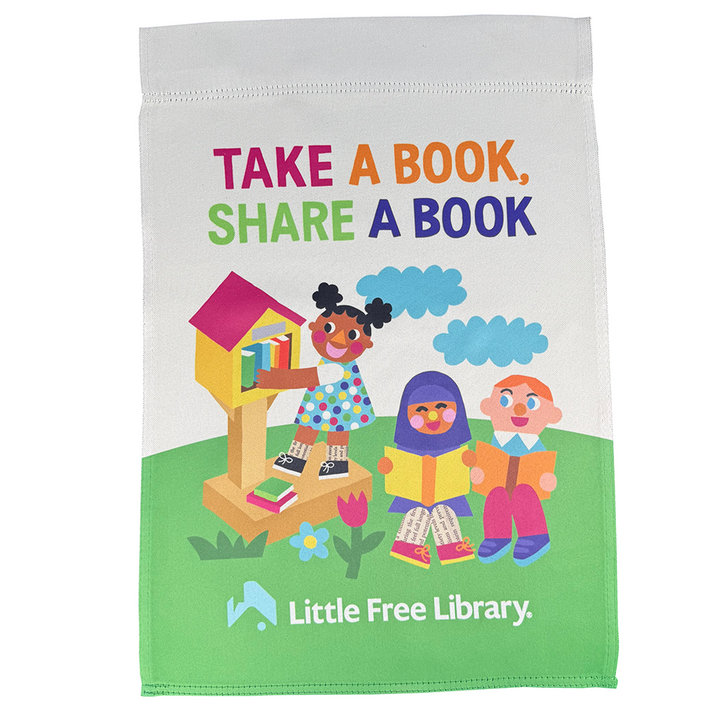 Take a Book Share a Book Garden Flag