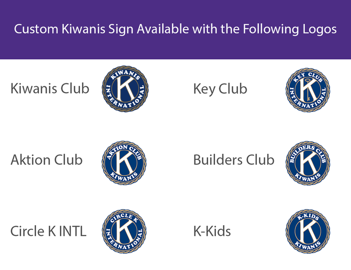Custom Kiwanis Sign