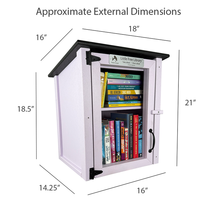 Composite Two Story Lavender Little Free Library