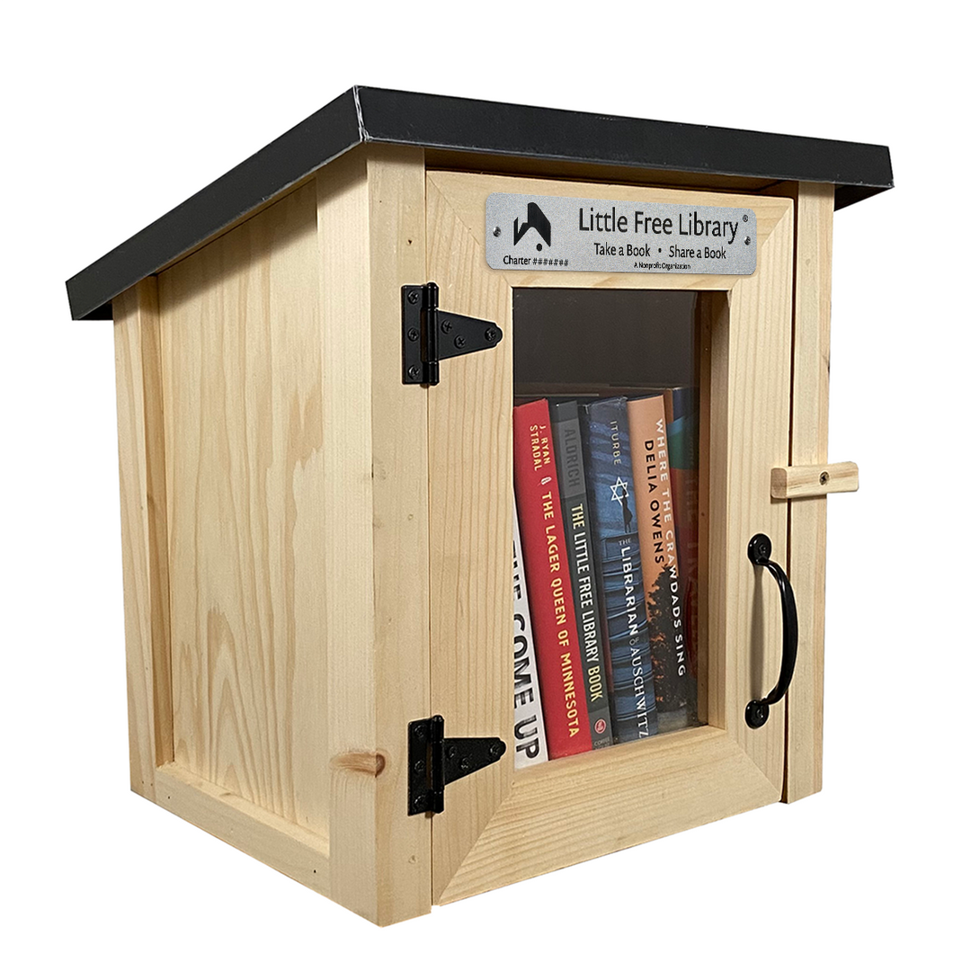 Mini Shed Kit Little Free Library with books
