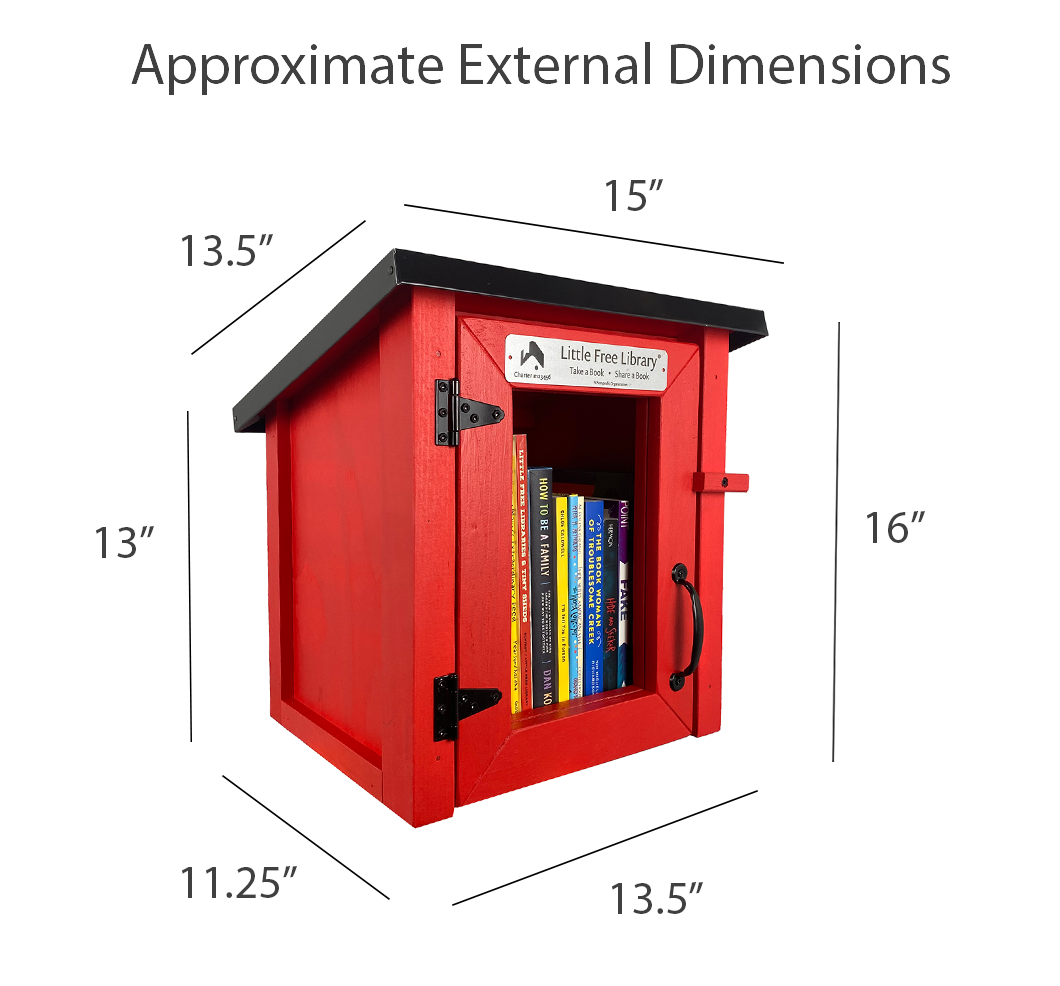 Mini Shed Red Little Free Library