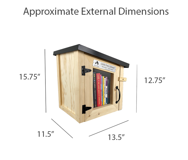 Simple Movable Mini Library Mini Modern Little Free Library
