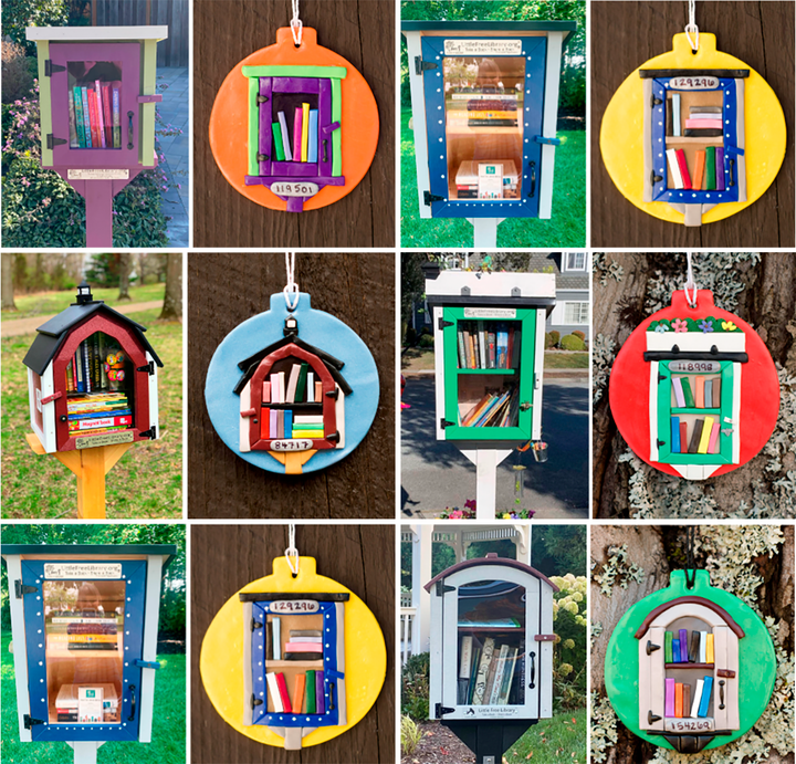 Little Free Library Custom Ornament
