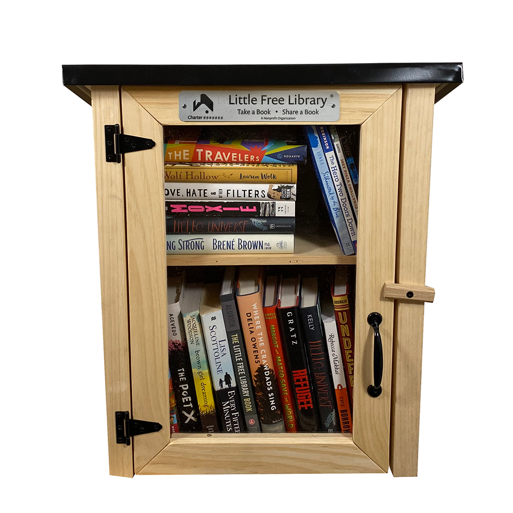 Two Story Shed Unfinished Kit Little Free Library, Front View