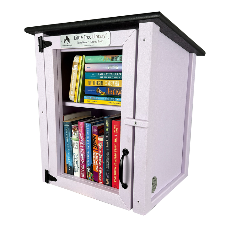 Composite Two Story Lavender Little Free Library