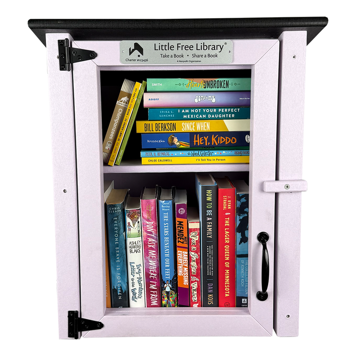 Composite Two Story Lavender Little Free Library