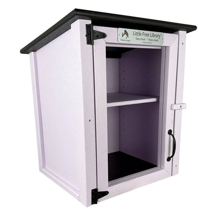 Composite Two Story Lavender Little Free Library