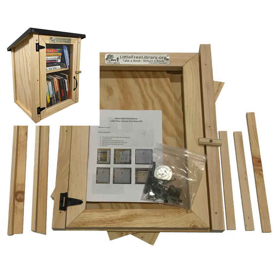 Two Story Shed Unfinished Kit Little Free Library