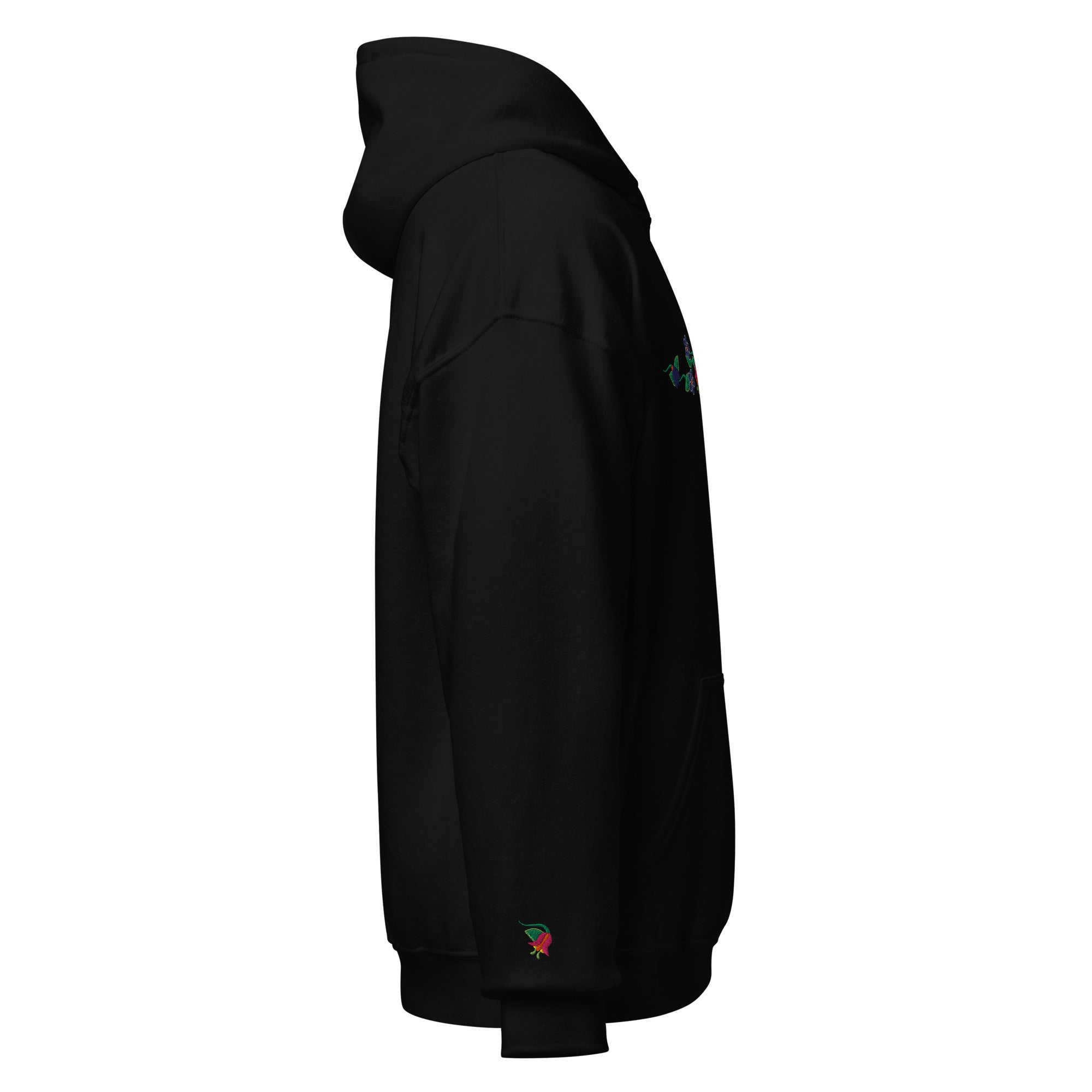 Floral-Embroidered Hoodie Sweatshirt – Little Free Library
