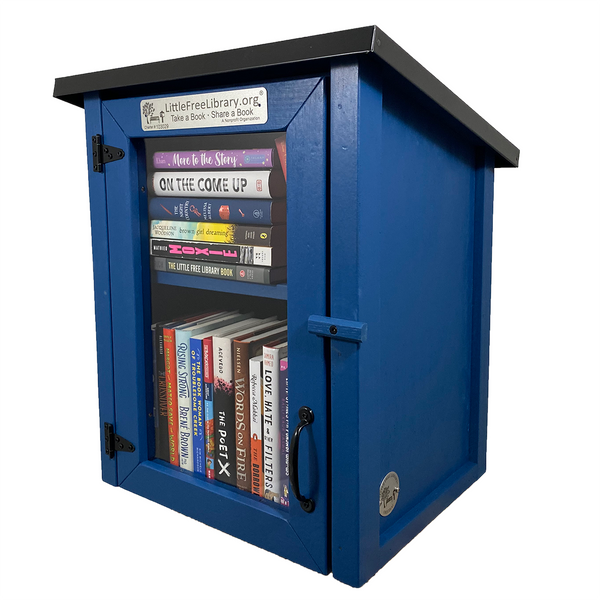 Two Story Shed Blue Kit Little Free Library