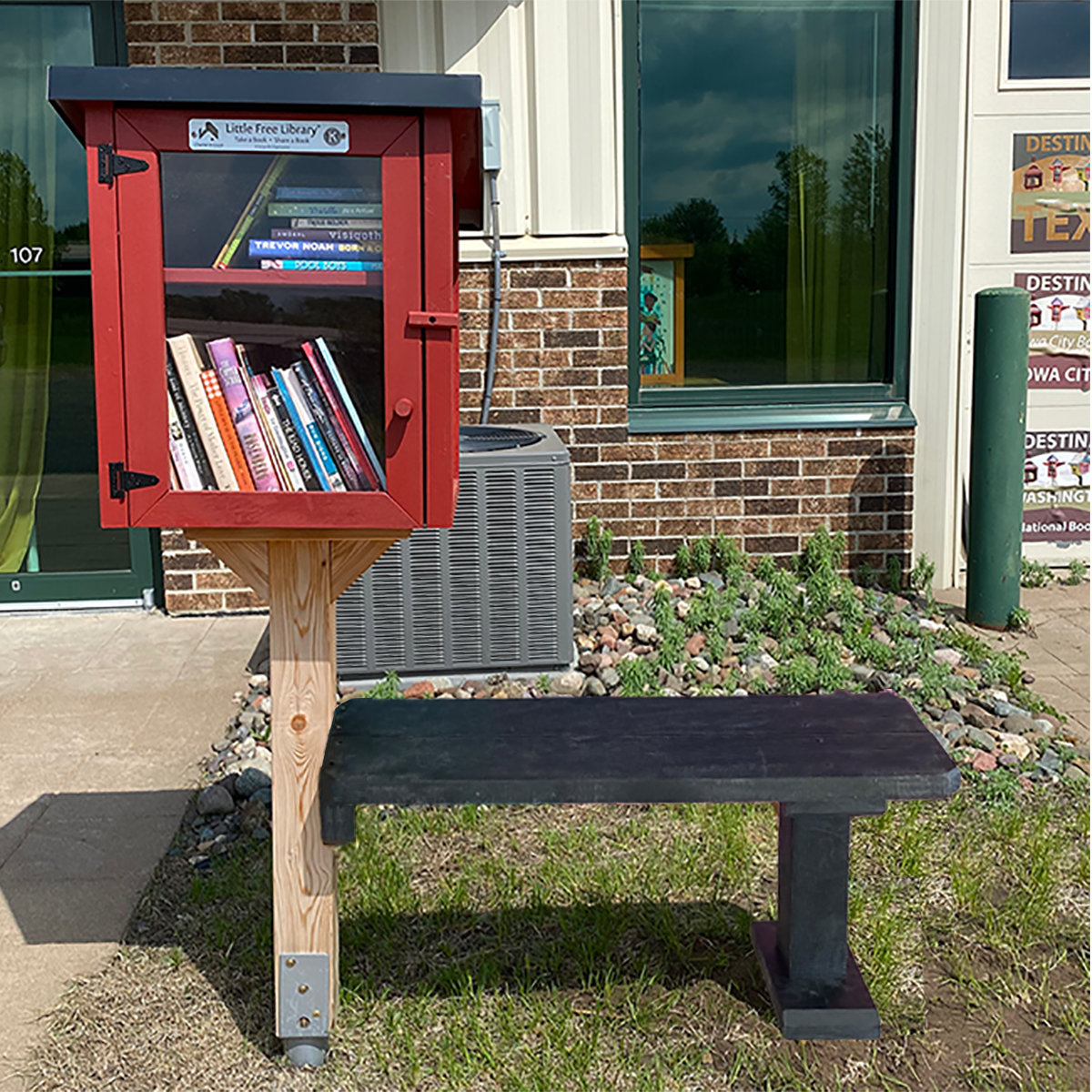 No Dig Composite Add On Bench – Little Free Library