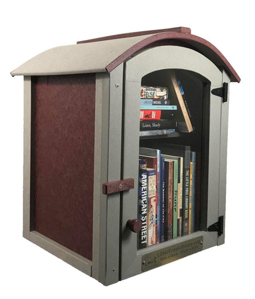 Composite Two Story Arched Little Free Library box