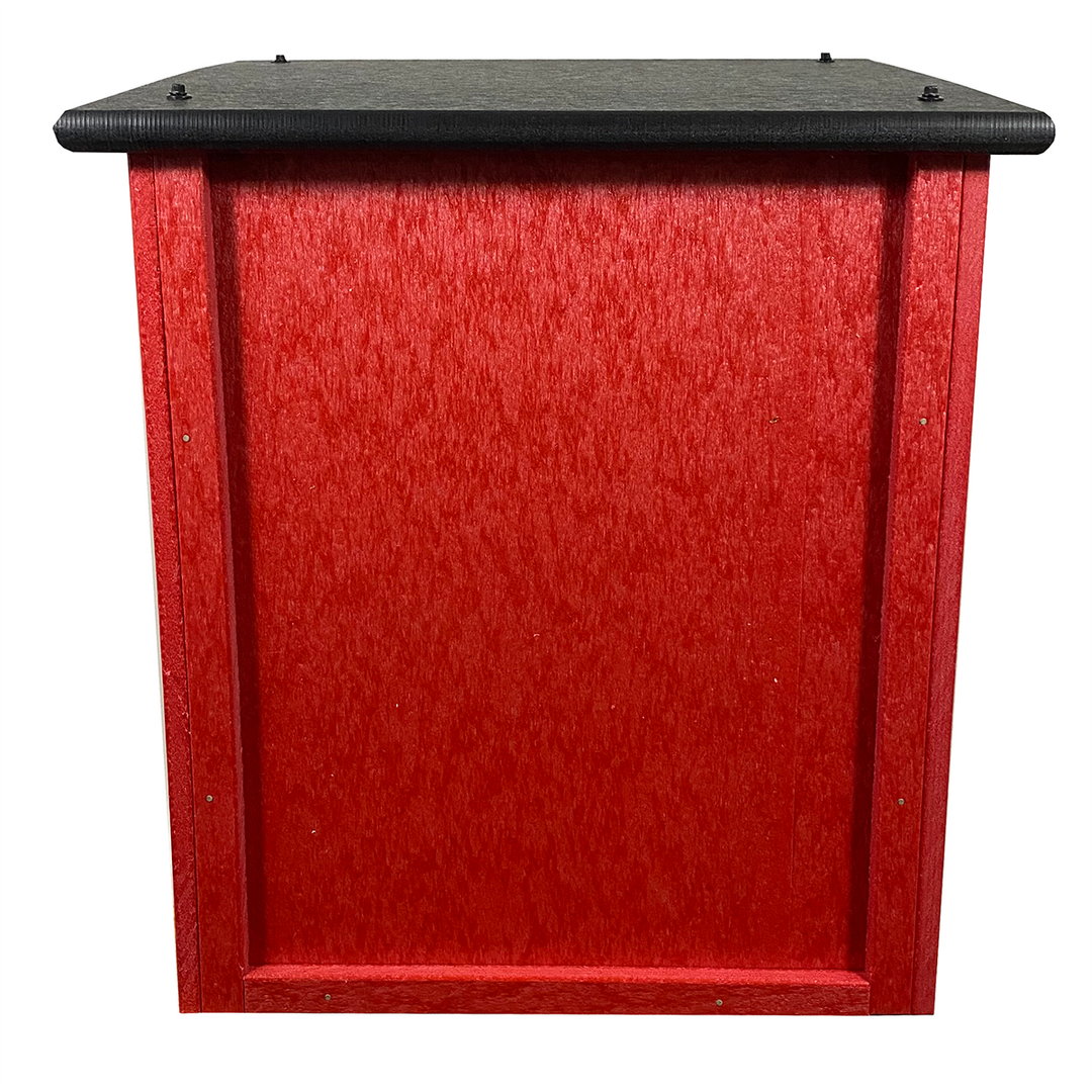 Composite Two Story Red Little Free Library