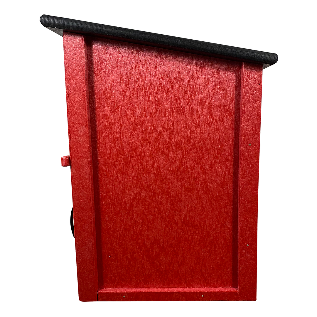 Red Library Box Composite Two Story Red Little Free Library