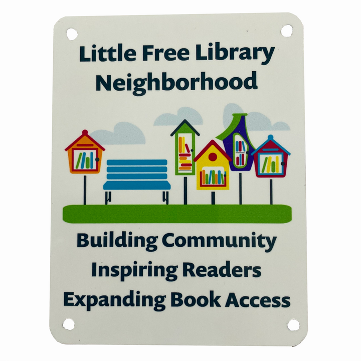 Free Library Book Sign Little Free Library Neighborhood Sign