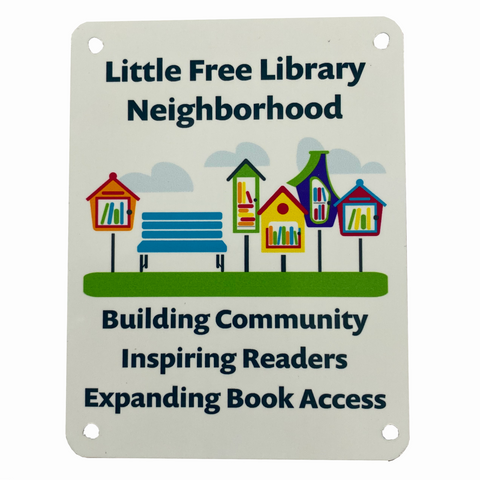 Little Free Library Neighborhood Sign