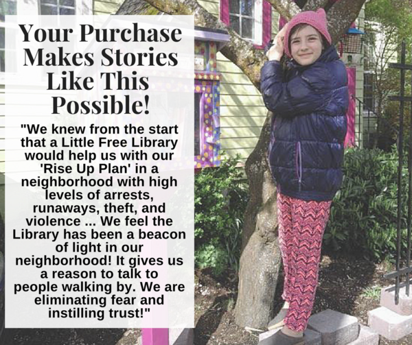 Screw In Library Post with Topper – Little Free Library