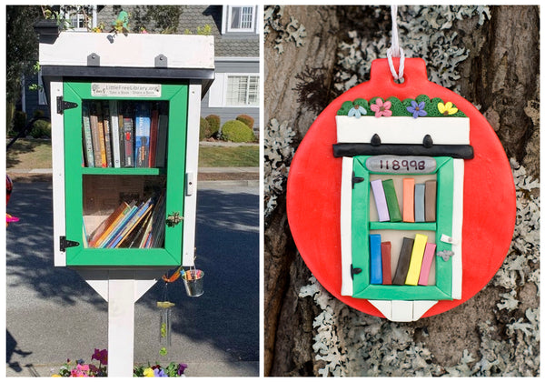 Little Free Library Custom Ornament
