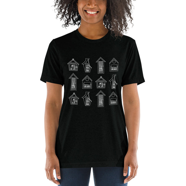 Stacked Little Library Tee Black